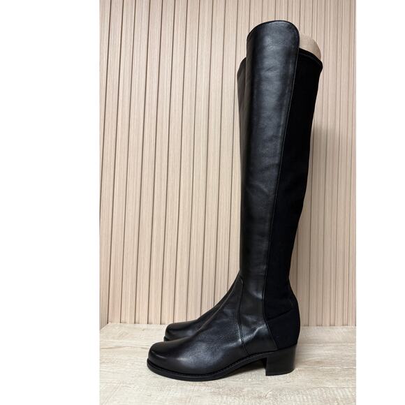 Stuart Weitzman Women's Reserve Over the Knee Leather Boots Sz 7 - Picture 4 of 13